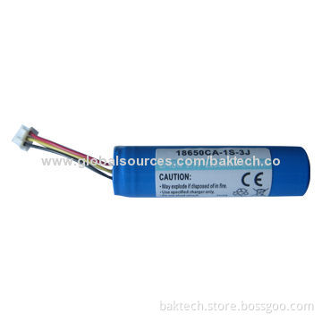 Lithium-ion Battery pack, cylindrical type 3.7V, 2250mAh, 8.33Wh with Protect Circuit & 10K NTC